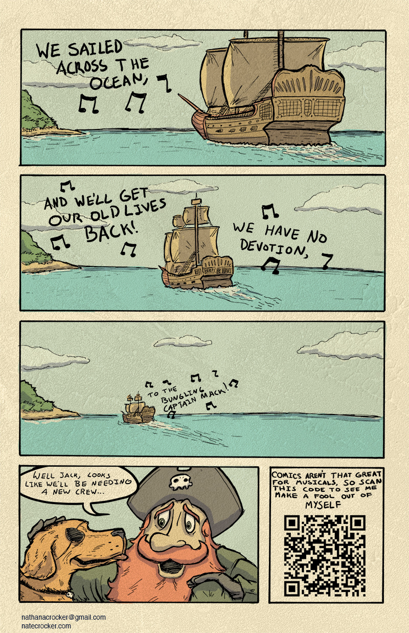 pirate comic story Sequential Art detailed photoshop Penciling inking coloring Comic Book Musical video art