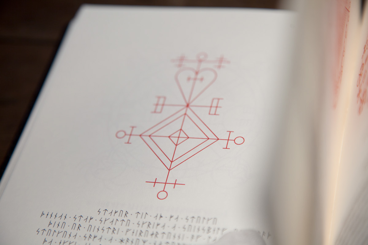 Magic   runes book book publishing icelandic runes icelandic magic leather graduation project symbols collectors item
