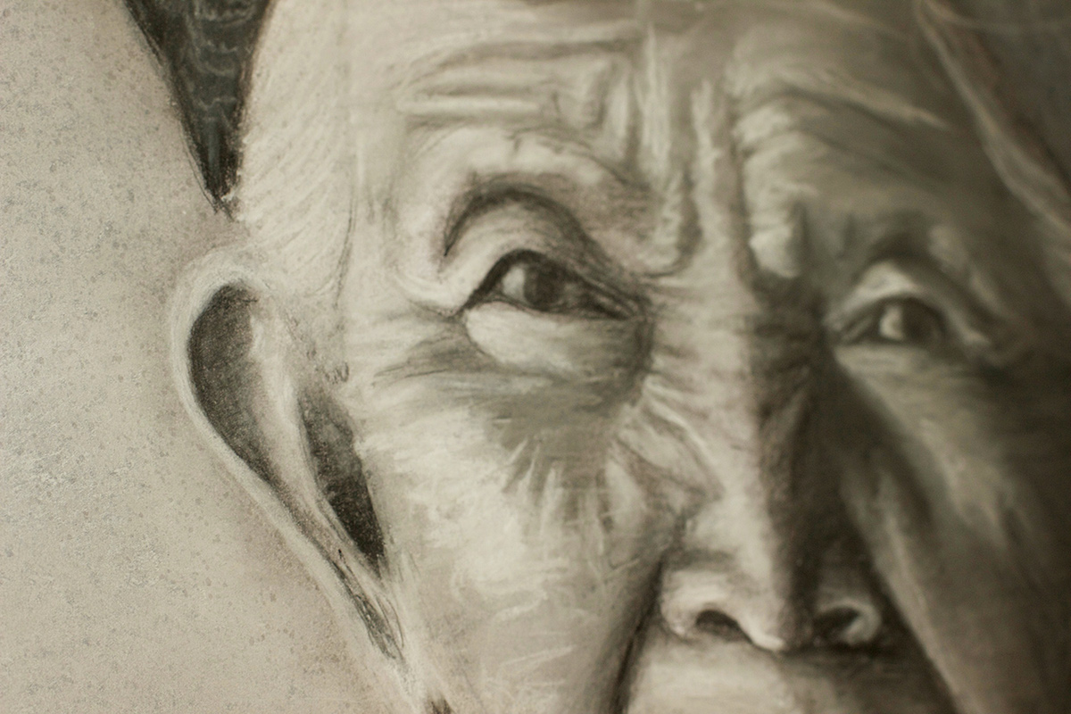 charcoal Pastels portrait Portraiture