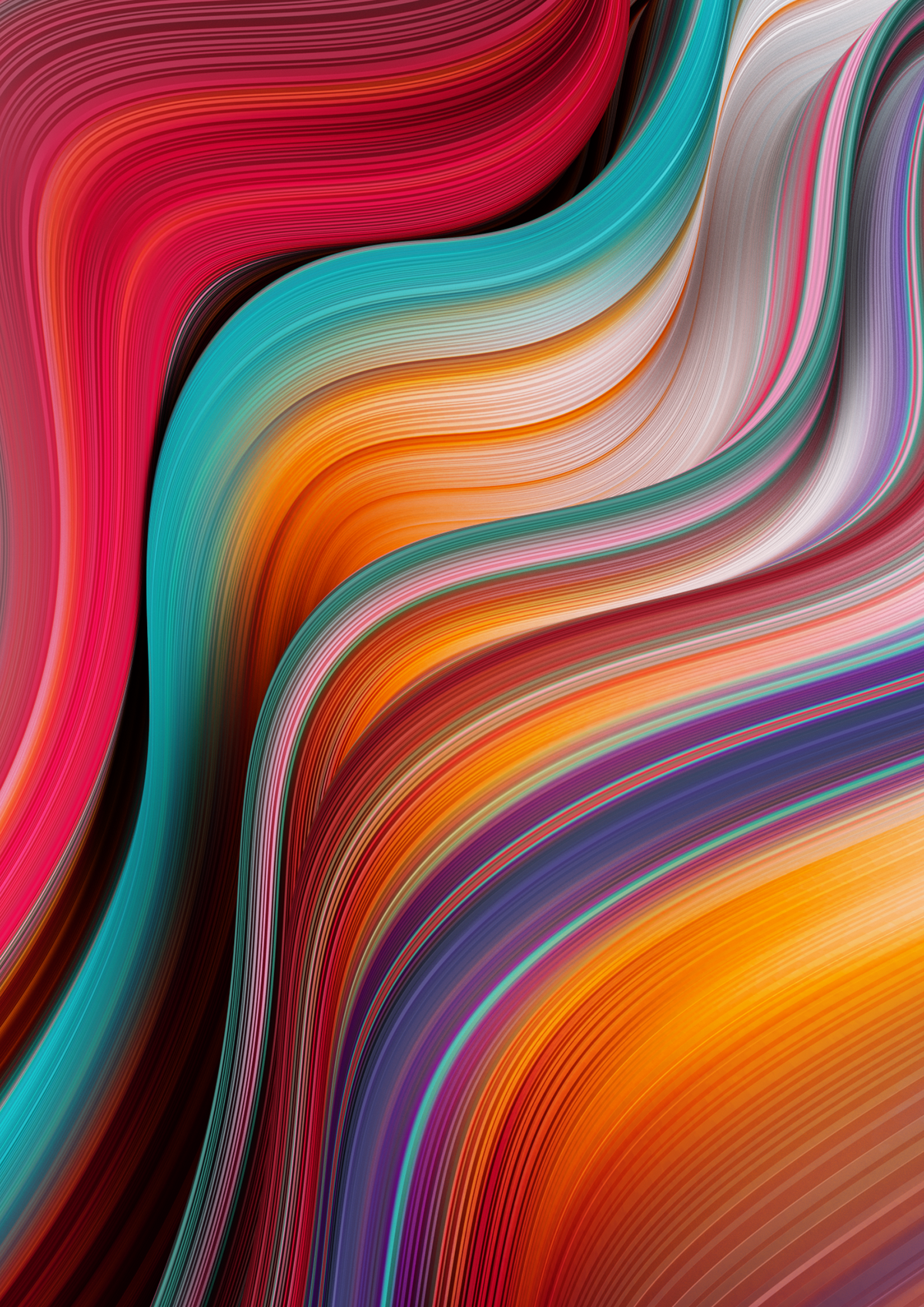 gradient lines flow Colourful  Wallpapers abstract curves curved energy
