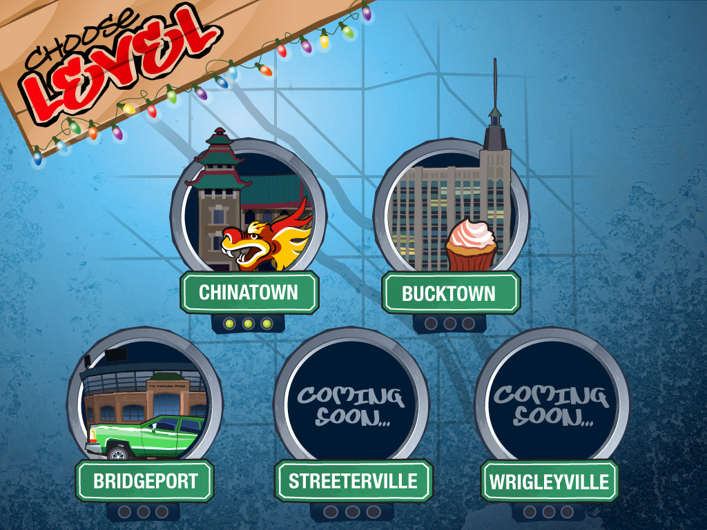 mobile game iOS Game android game Flash Game Chicago-themed game Santa game