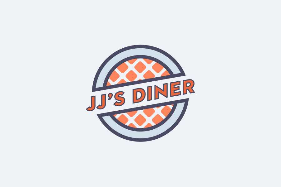identity restaurant diner jj's diner Parks & Rec logo Icon Food  breakfast lunch dinner leslie knope ron swanson Ps25Under25
