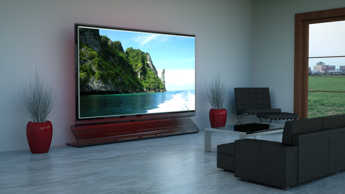 led tv design rendering