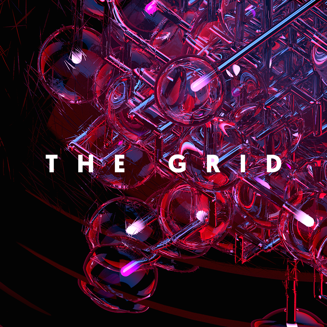 grid structure 3D CGI modo Procedural particles minimal setup abstract