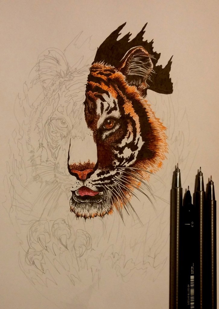 Tiger tattoo design on Behance