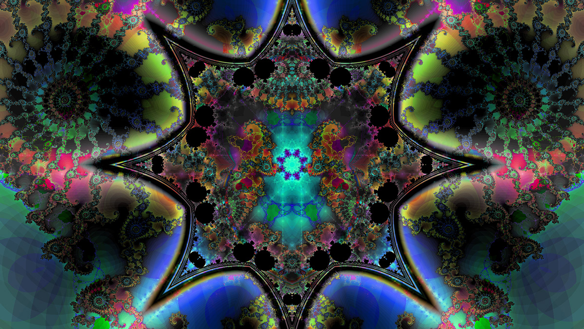 fractals poster Rifaat Orfali psychedelic trippy syrian rue killzoomer