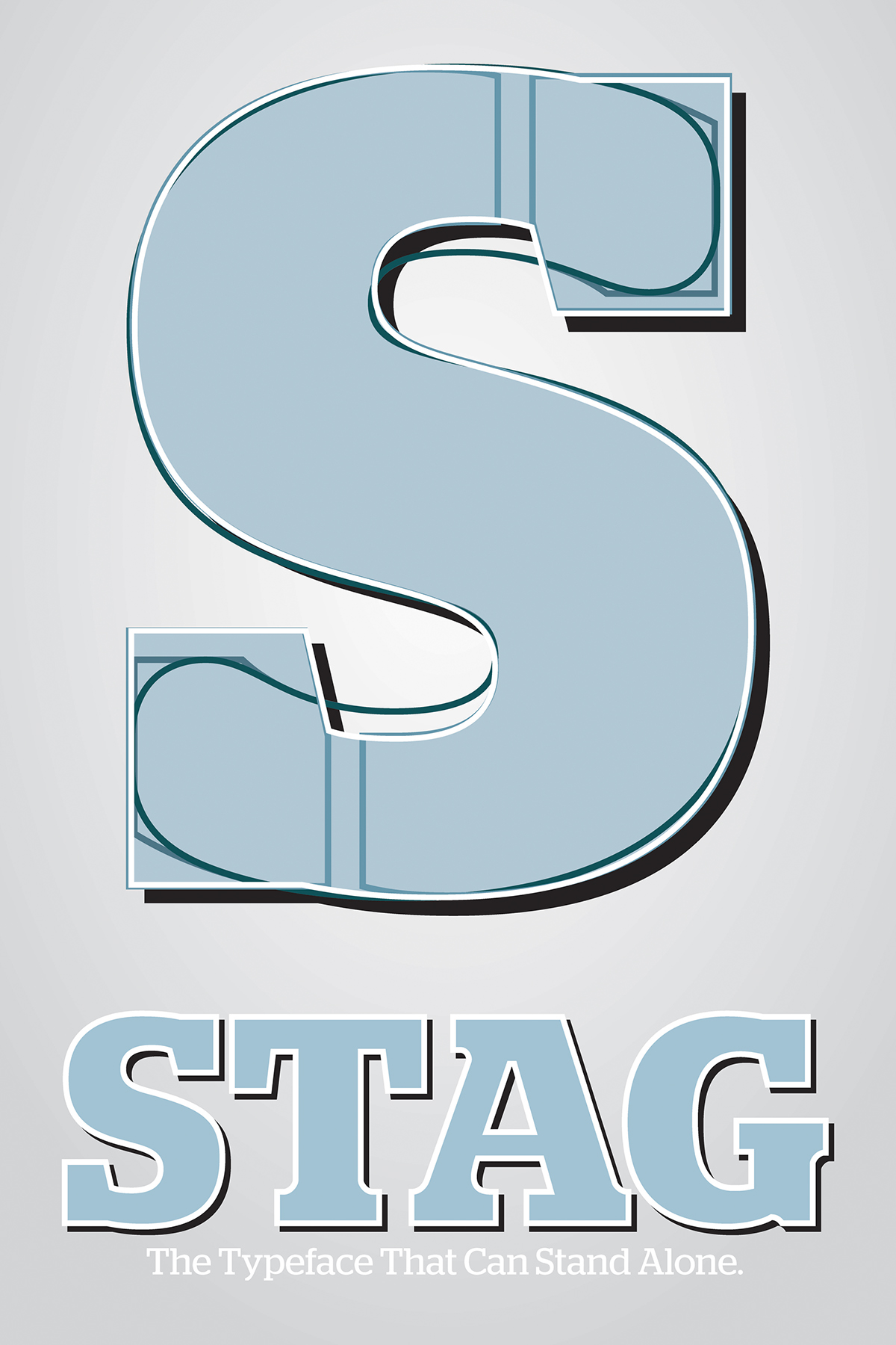 christian schwartz Stag typeface typography   poster art poster advertising ILLUSTRATION  Advertising  graphic design  art direction  typography poster