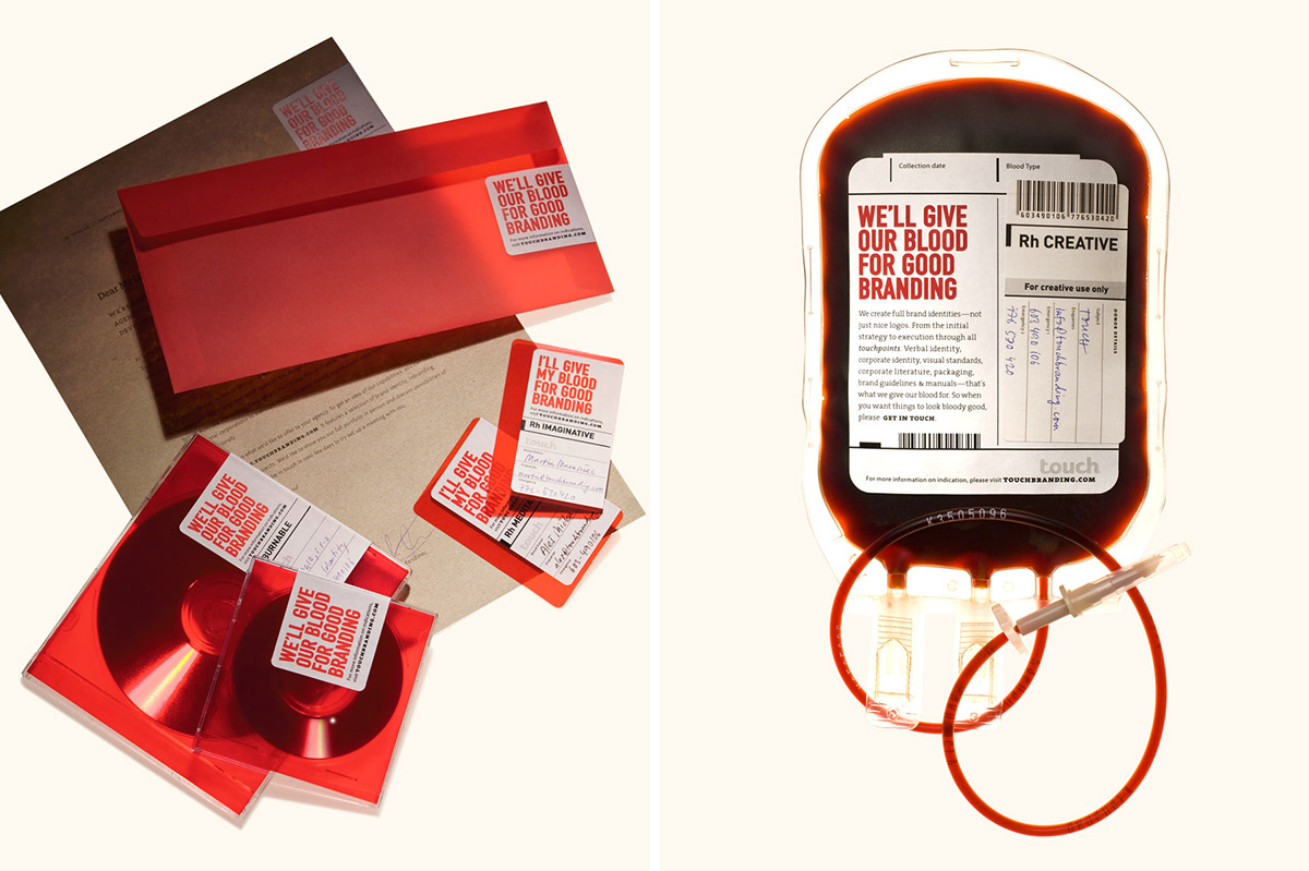 selfpromo Direct mail blood identity communication idea Self Promotion Creative Branding