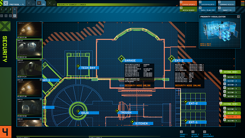 FUI screen graphics