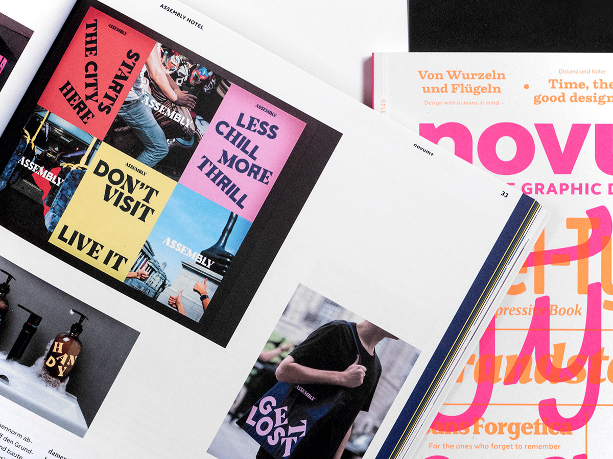 lettering typeknitting fonts neon colors visual identities branding  magazine