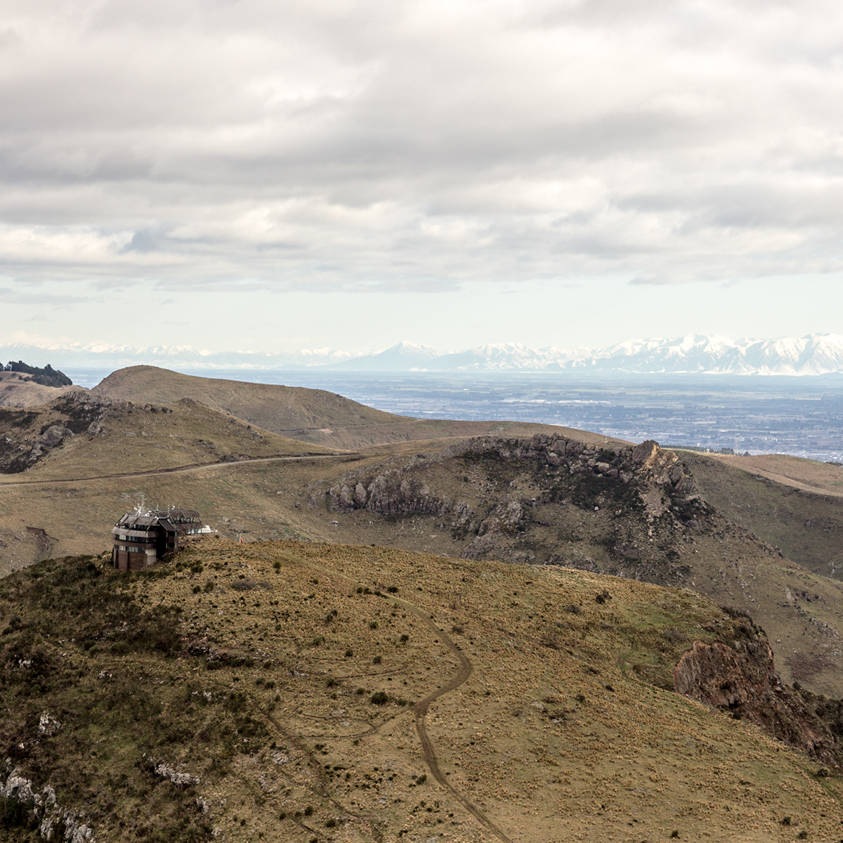 New Zealand Canterbury Christchurch mount pleasant Landscape hills southern alps