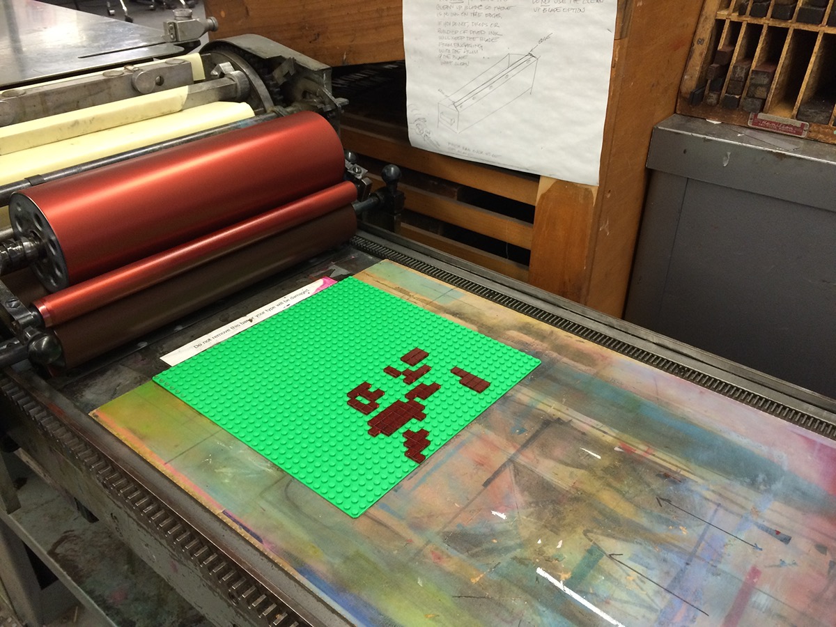 letterpress LEGO Printing type mario Luigi Video Games