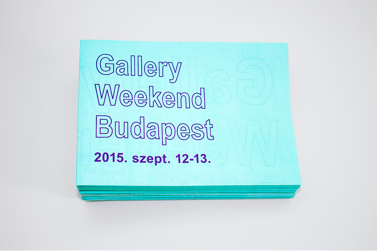 gallery weekend budapest Exhibition  flyer GWB gallery art contemporary budapest map postcard
