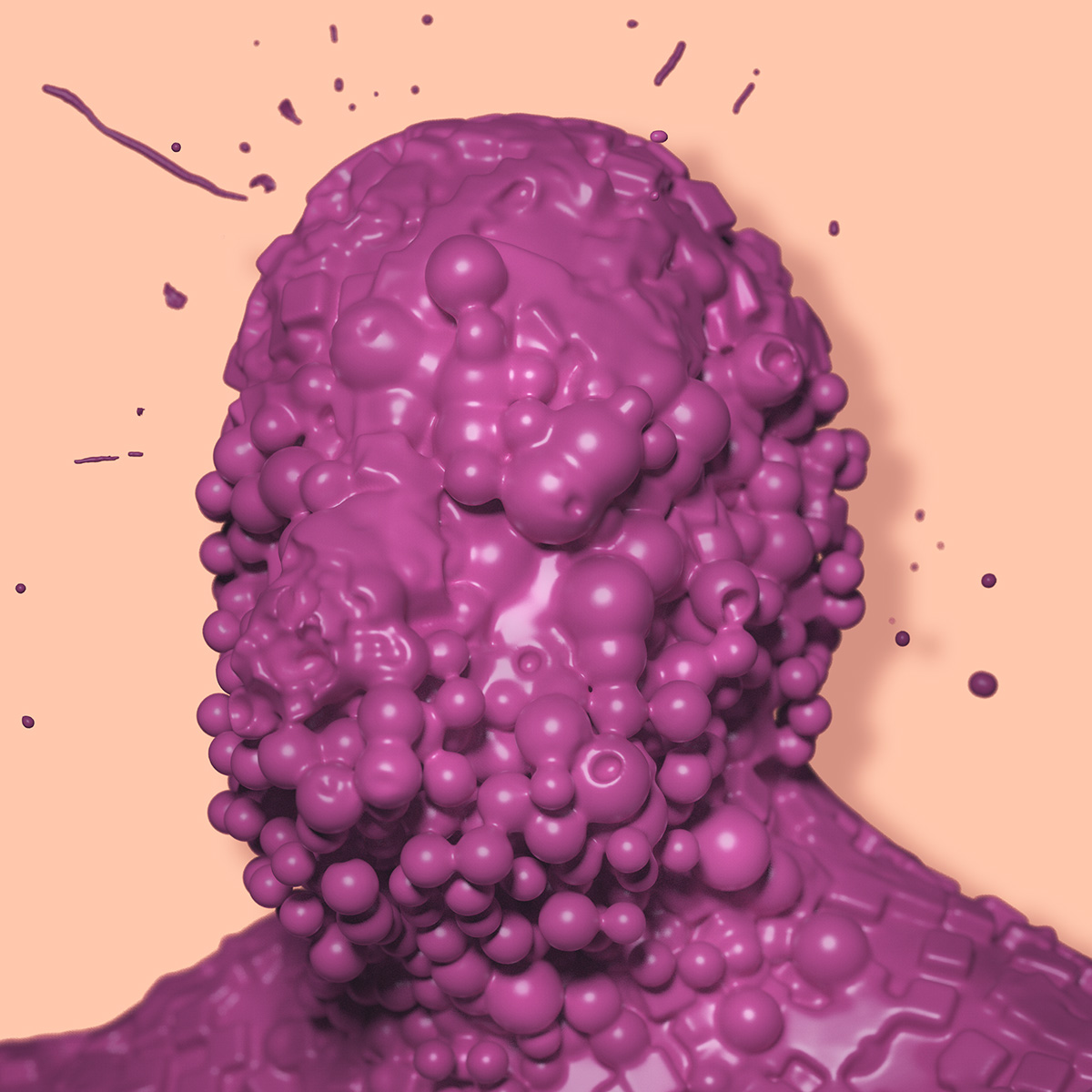 botox Character CGI Render comic blob amorph freeform anthropo anthropomorph heads bust Sculpt displacement