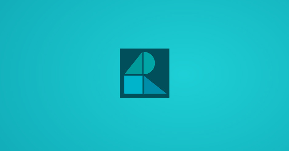 blue logo cube