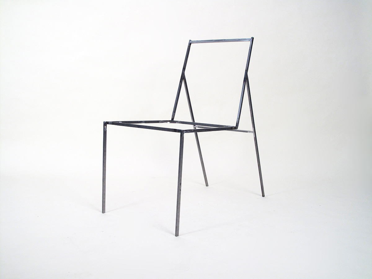wood steel chair furniture Interior design