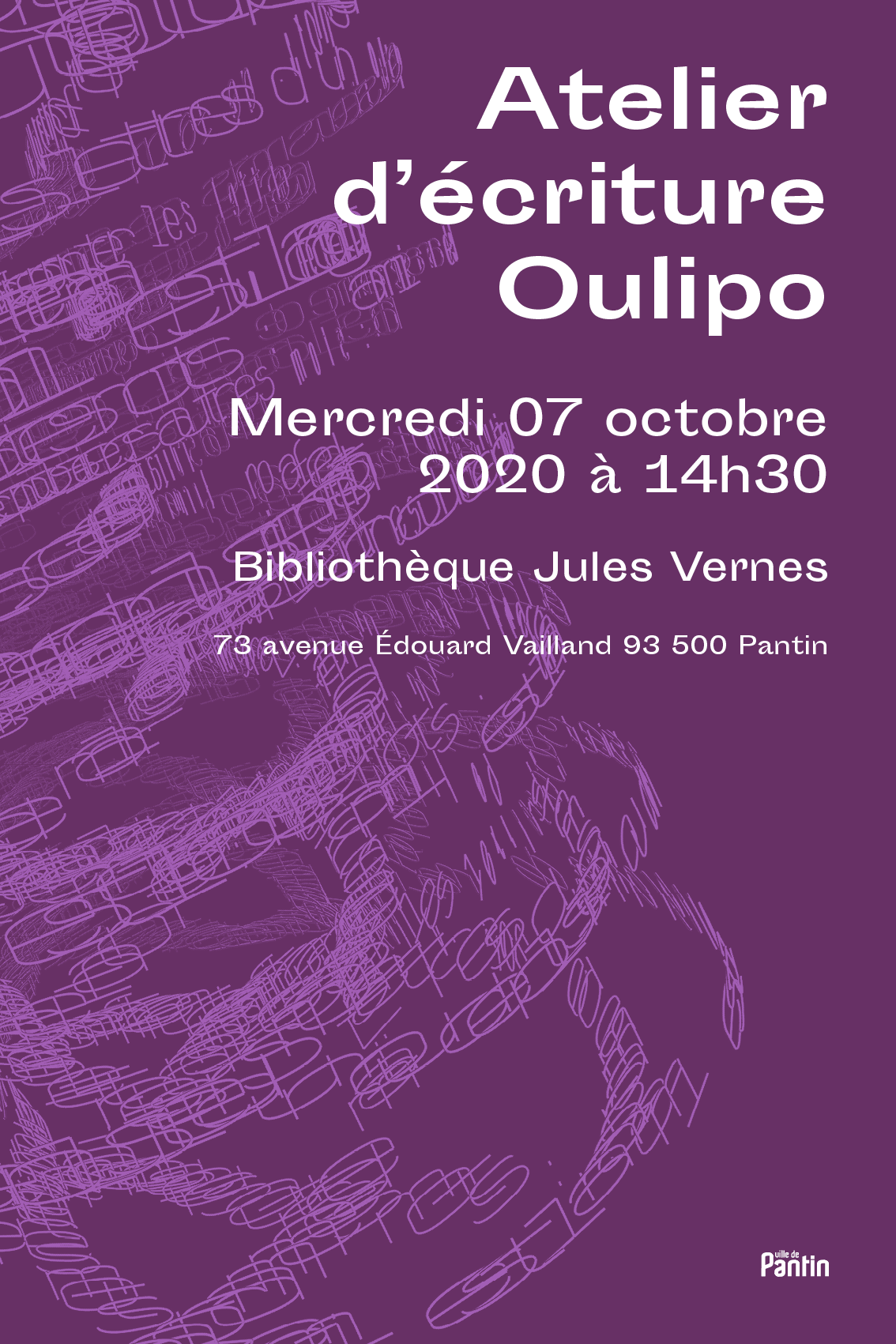 affiche design hypothétique Oulipo