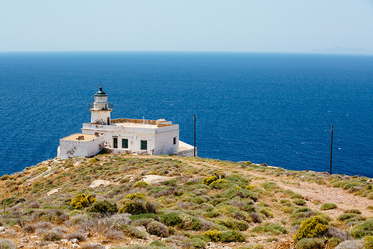 Kea Tzia Greece lighthouse sea Island south cap