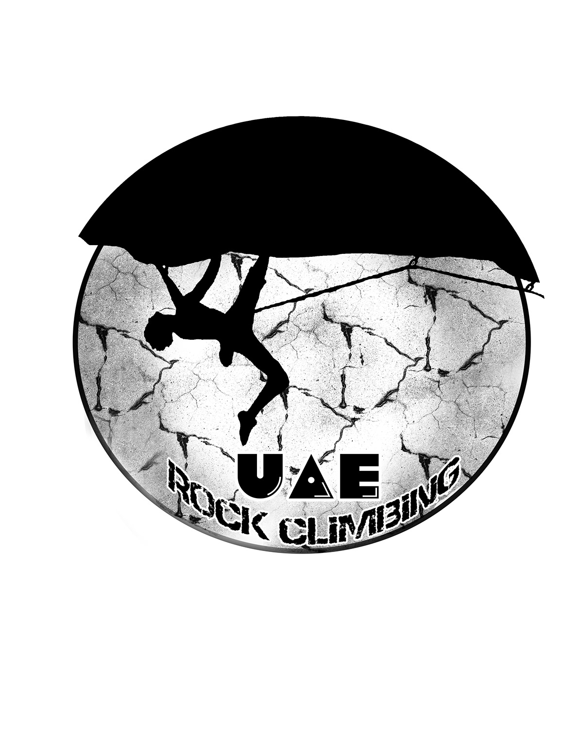 UAE UAE ROCK CLIMBING CLIMB FIT ME rock climbing PATCH UAE UAE CLIMBING LOGO