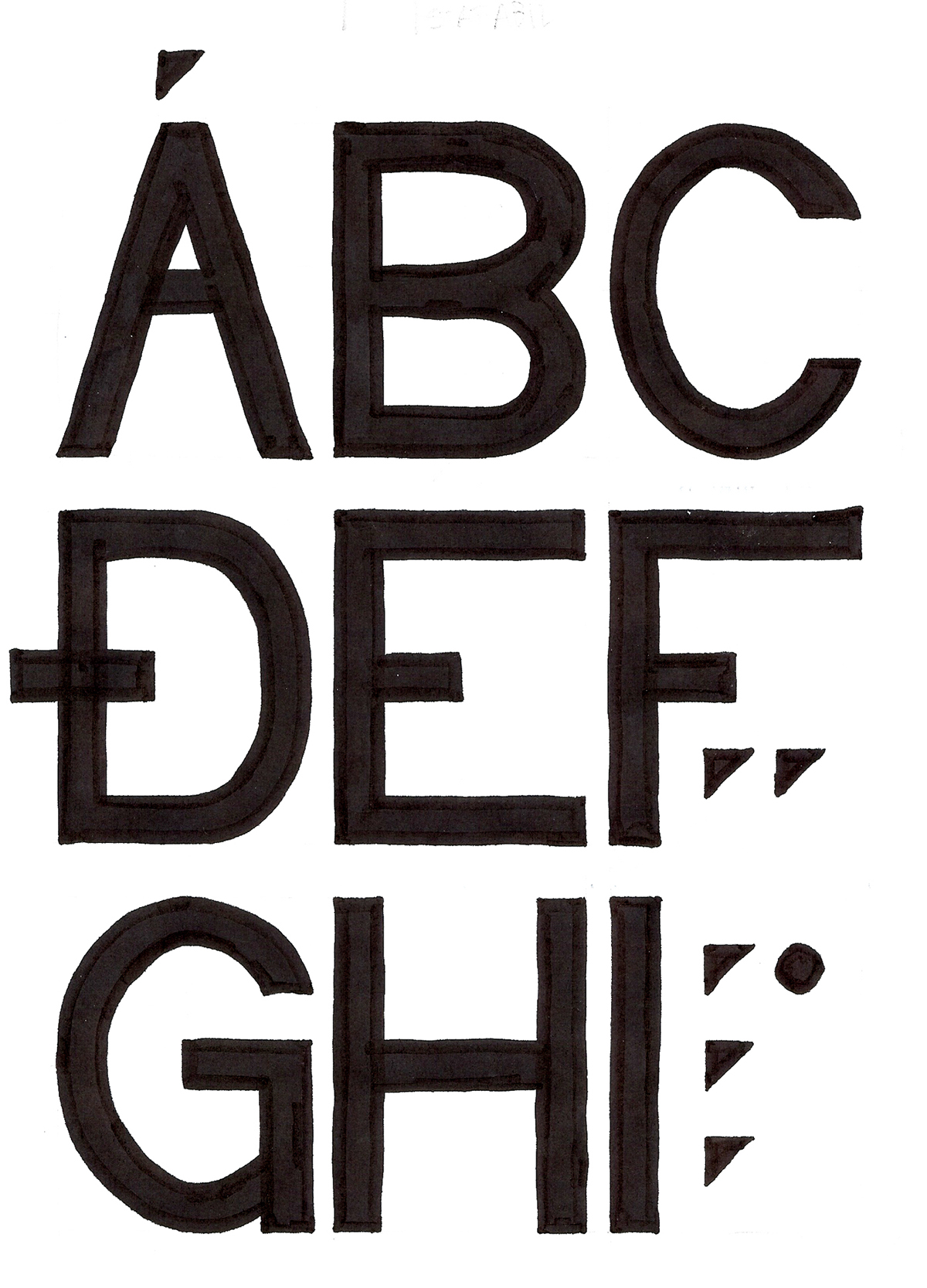 Andmæli Typeface font helgi hoseasson