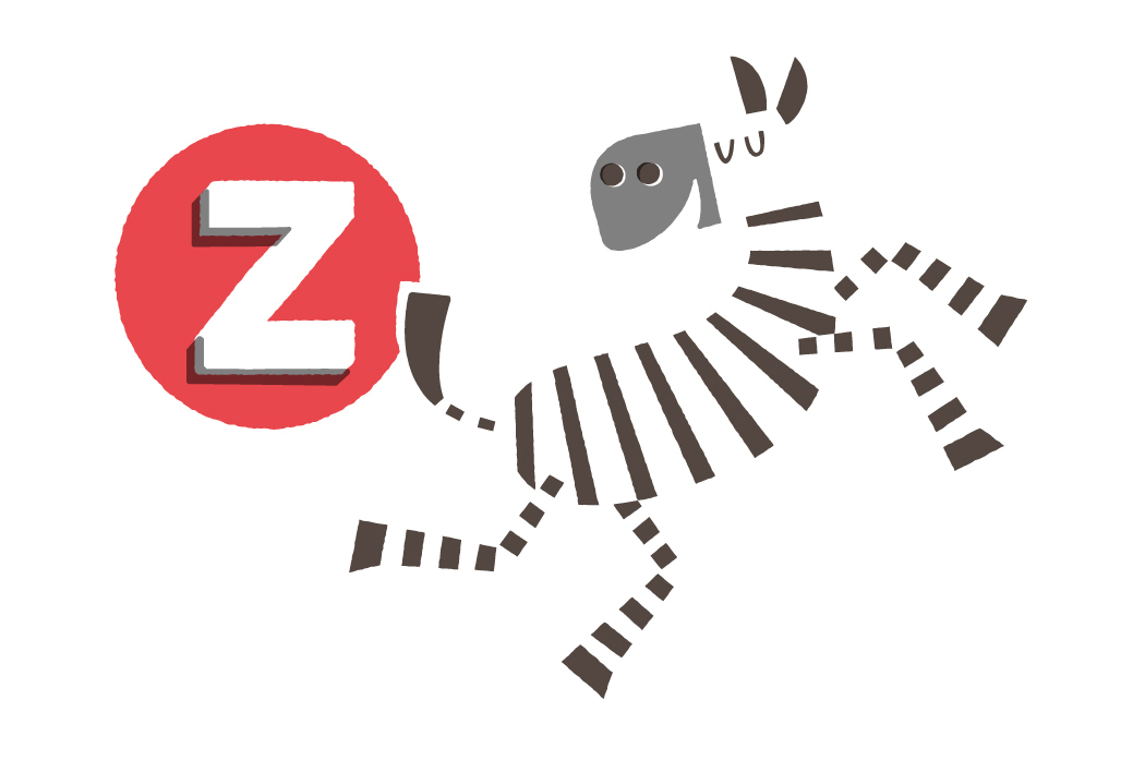Education alphabet zoo animals decals Retro lifestyle cute