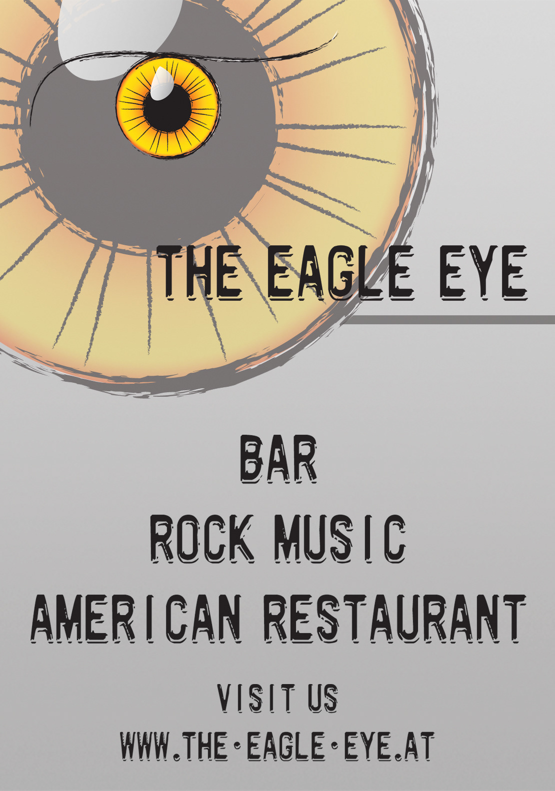 marketing campaign biker bar the eagle eye logo CI Corporate Identity Christina Albrecht Motorcyle eagle concept