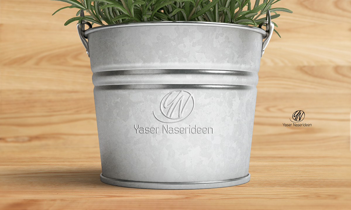 logo new Arab yaser brand Mockup
