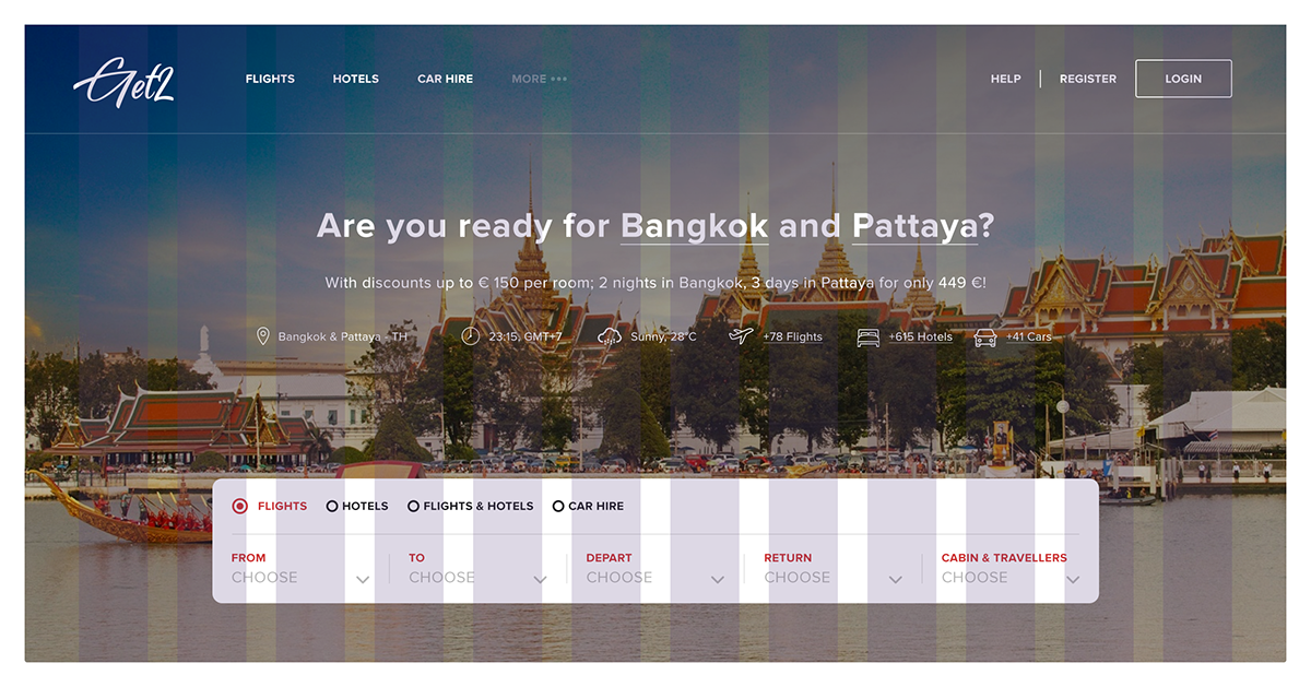 give away free psd travel agency template UI ux Website