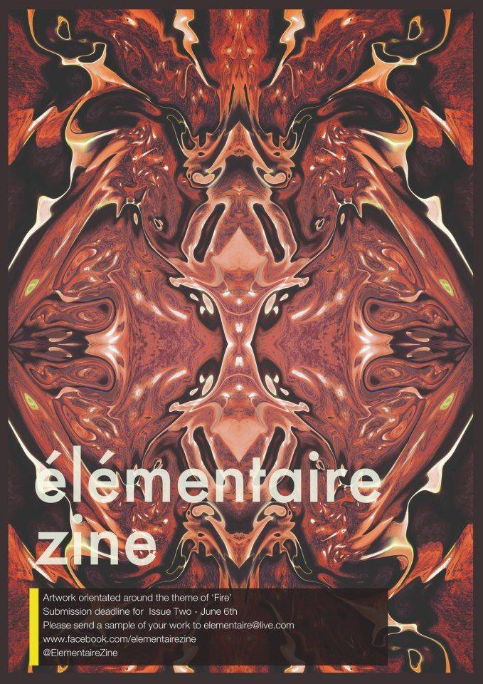 elementaire elements  Magazine  Zine   creative water fire earth psychedelic symmetry geometric