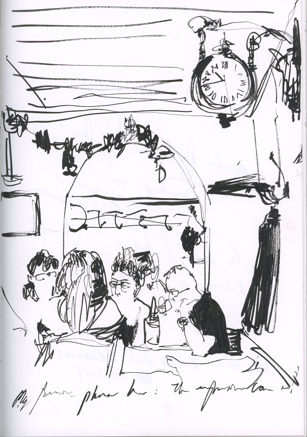 observation sketch Italy life