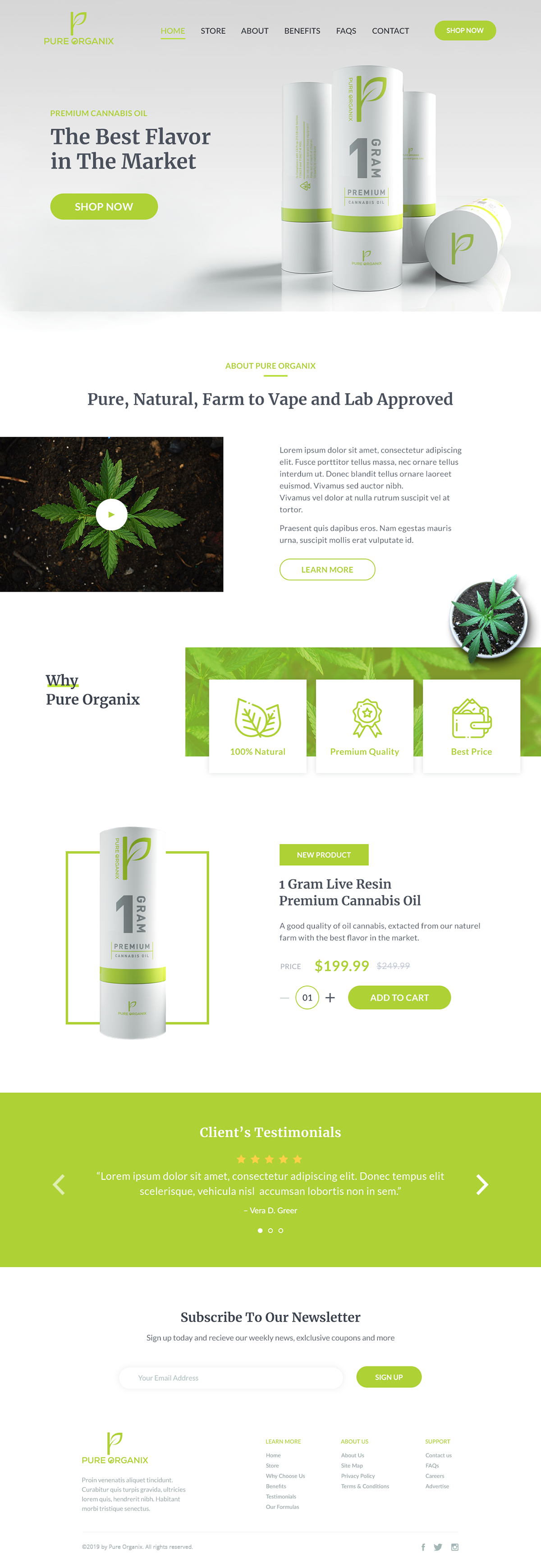 Website design ux UI cannibis frontend brand product business Startup