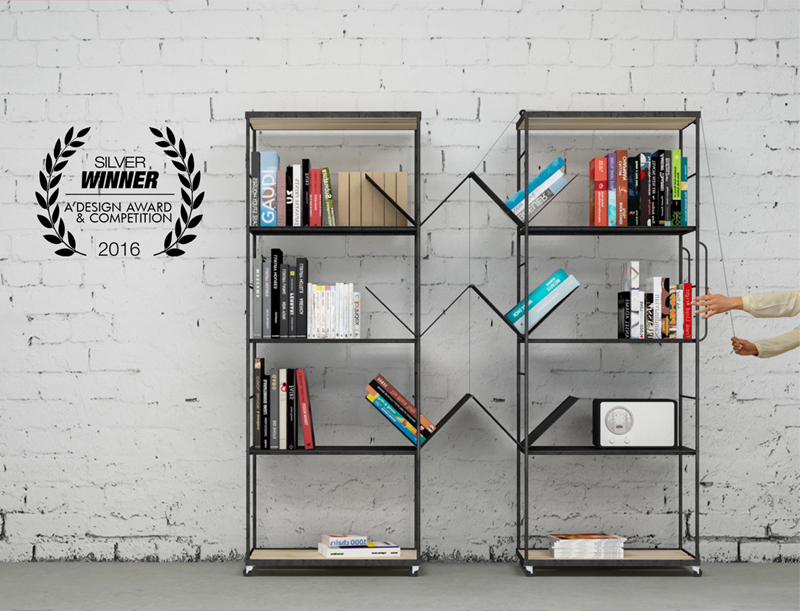 bookcase industrial agili krama transform metal wood furniture bookshelves storage