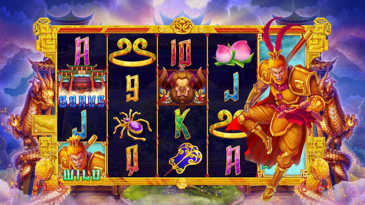 online-slot-game-monkey-king-on-behance