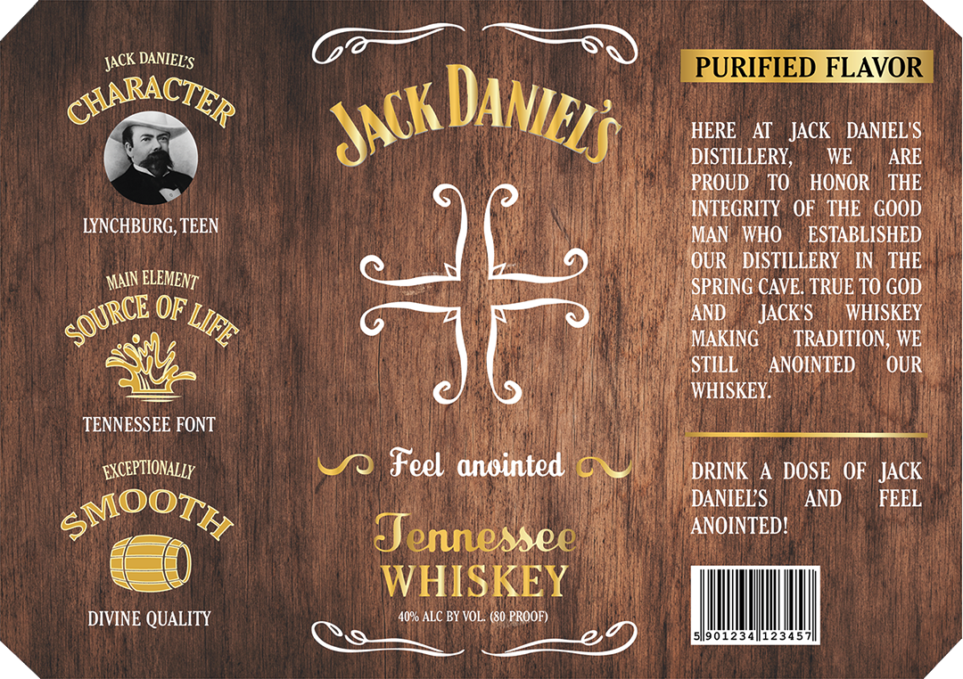 product jack daniel's Whiskey embalagem redesign gospel religion