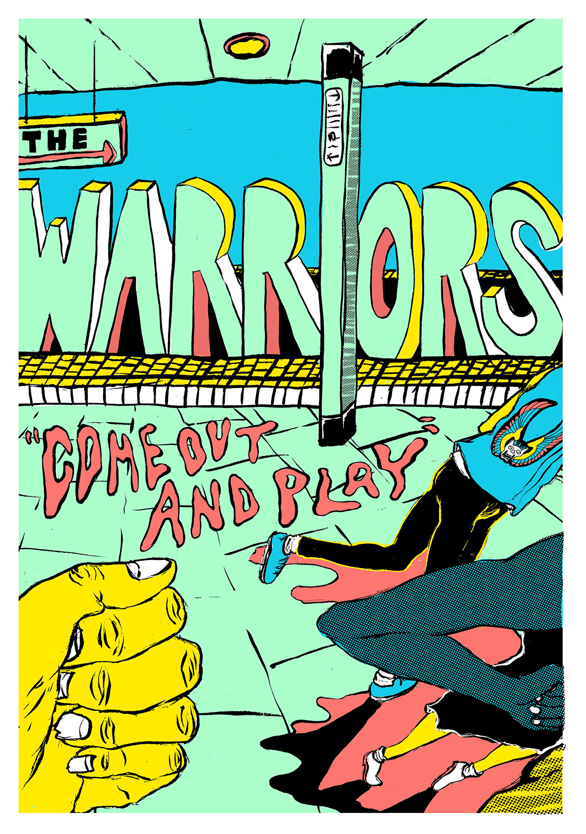 The Warriors posters poster bright digital color sick thoughts valentines day