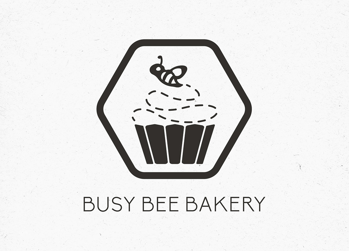 Identity Design bakery busy bee Busy Bee Bakery cupcake cake dessert