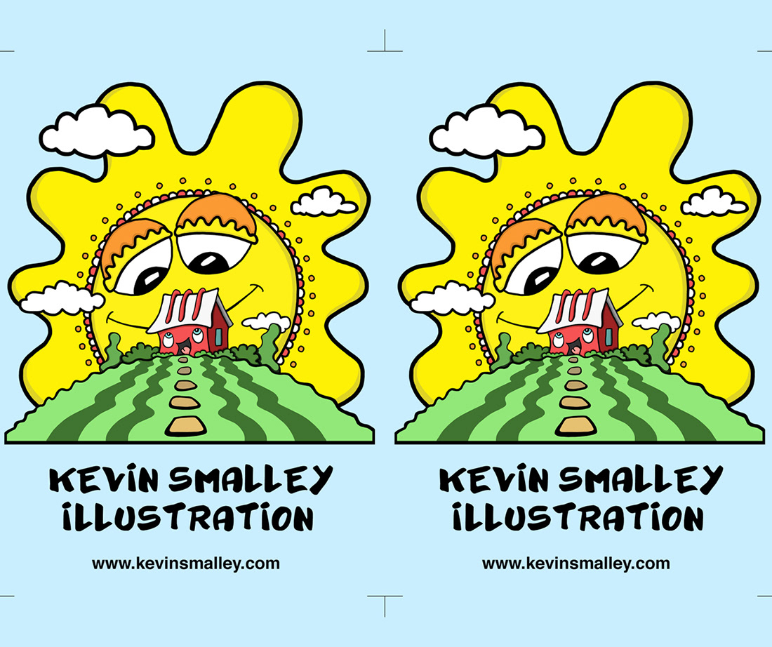 childrens book Fun happy ILLUSTRATION  kevin smalley Picture book Sun whimsical Display scbwi