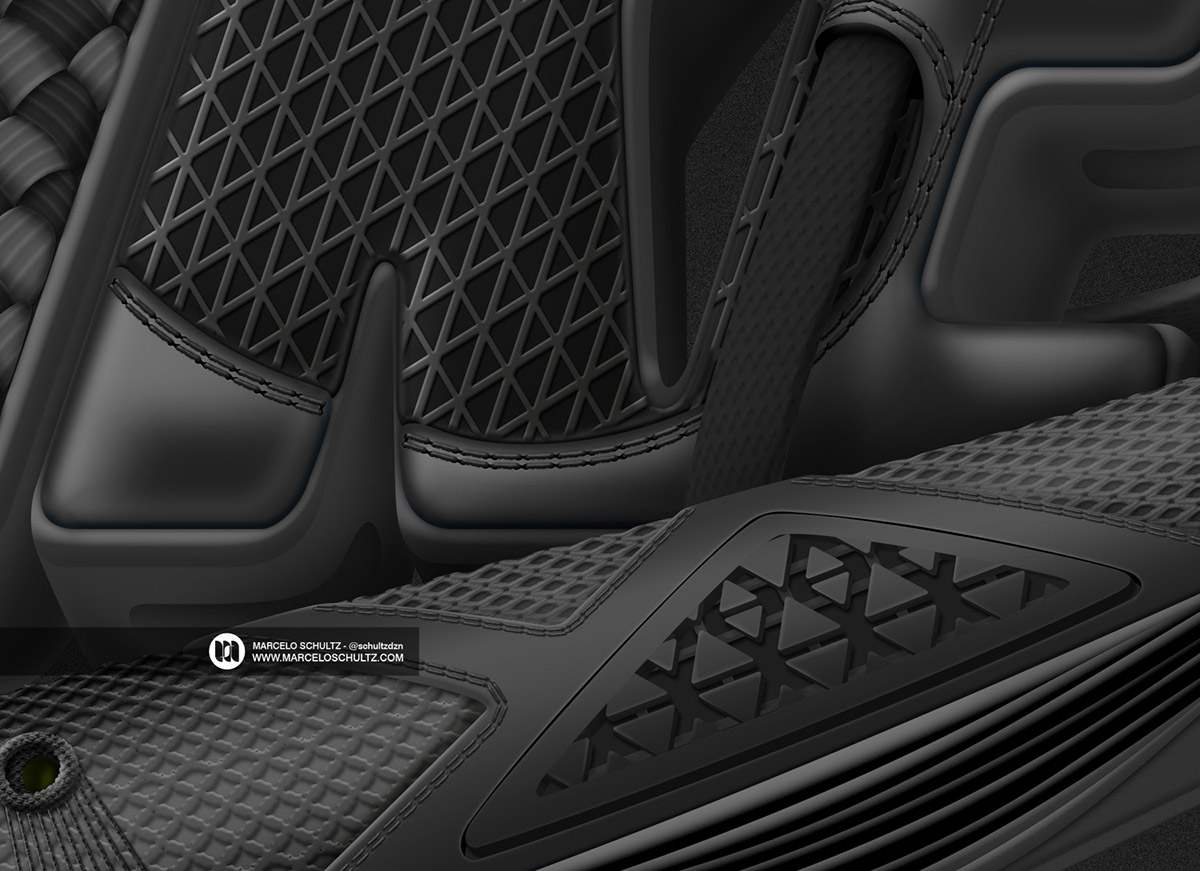 schultz Nike logo shoes kicks sneakers basketball texture 3D photoshop Illustrator adobe Ilustração design