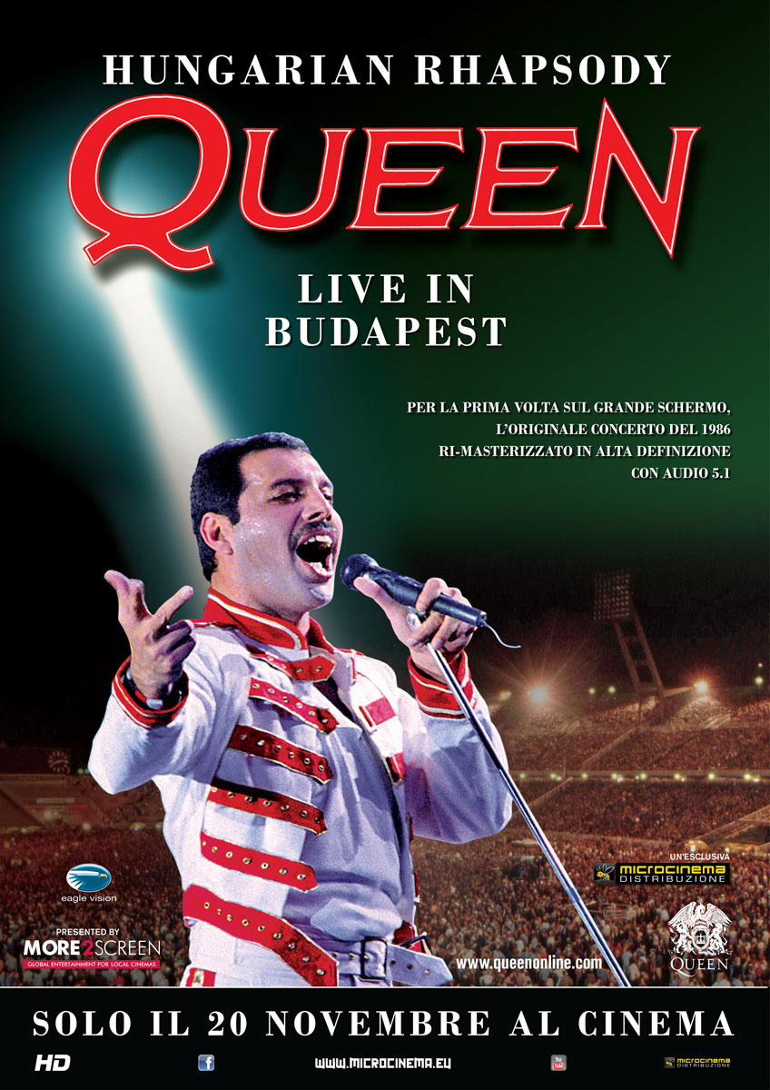 queen Freddie mercury live budapest HD Audio5.1 italia trailer