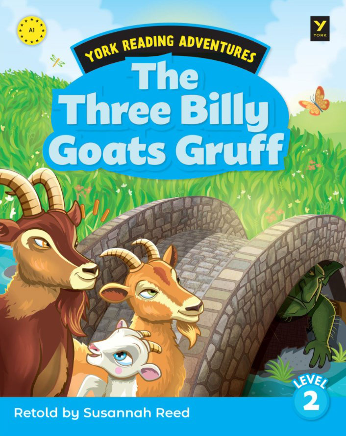 goats troll farm children book grass river Classic kidlit tale