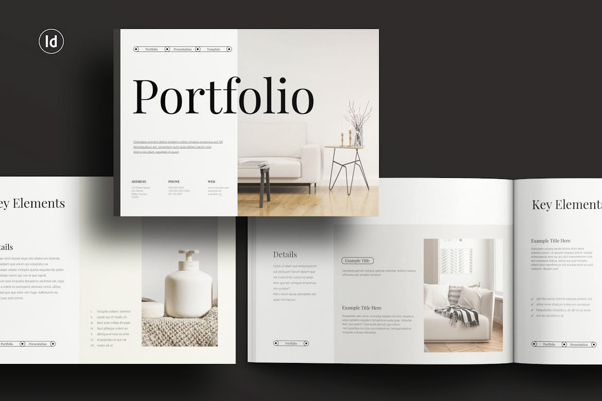 portfolio Portfolio Design Landscape InDesign template catalog Catalogue catalogo branding  landscapetemplate