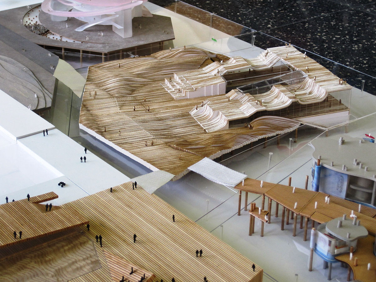 architectural model  laser cutting digital fabrication research center