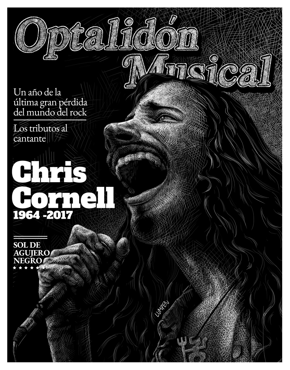 Portada revista Optalidón Musical dedicada a Chris Cornell