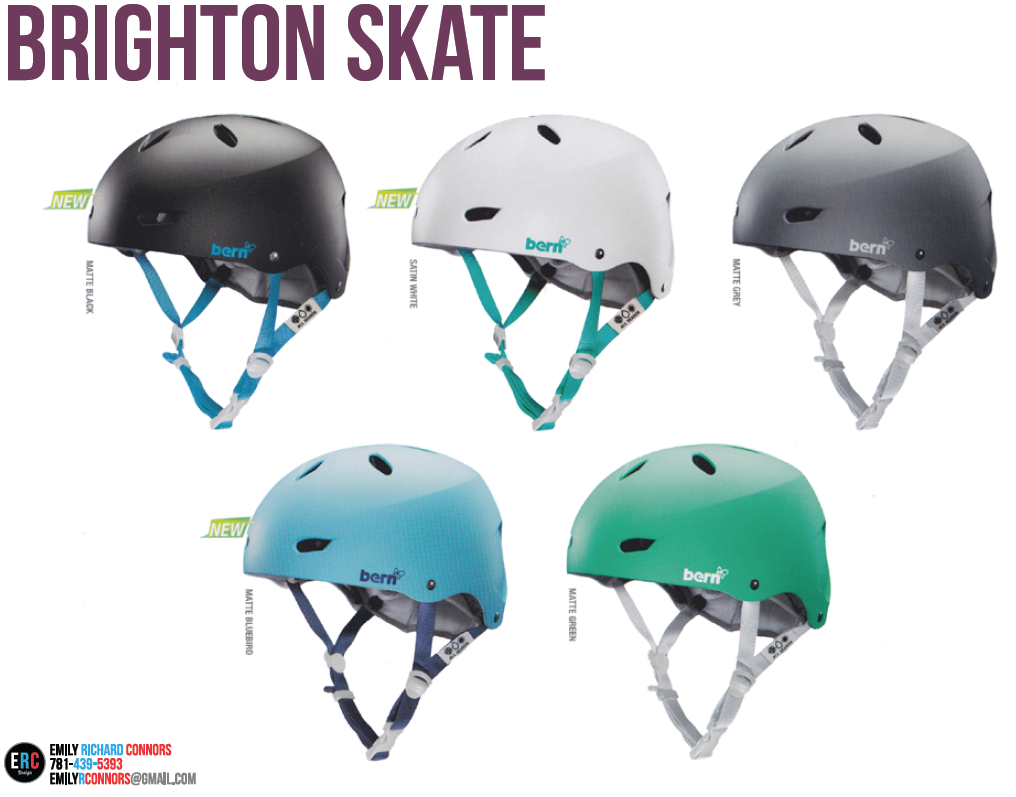 bern  action sports  Lifestyle  Head Protection  helmets  womens  boston  Line Building  adobe illustrator  trending   research  colorways  summer 2013  Hubway