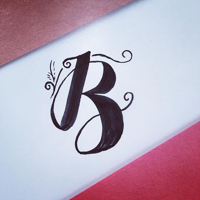 lettering hand-lettering alphabet Practice makes perfect