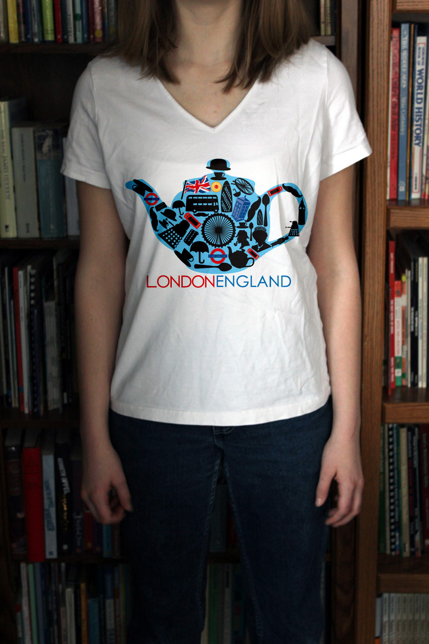 London england tshirt shirt cuppa t