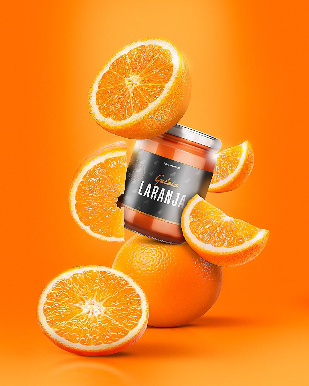 laranja geleia estudo photoshop manipulação design