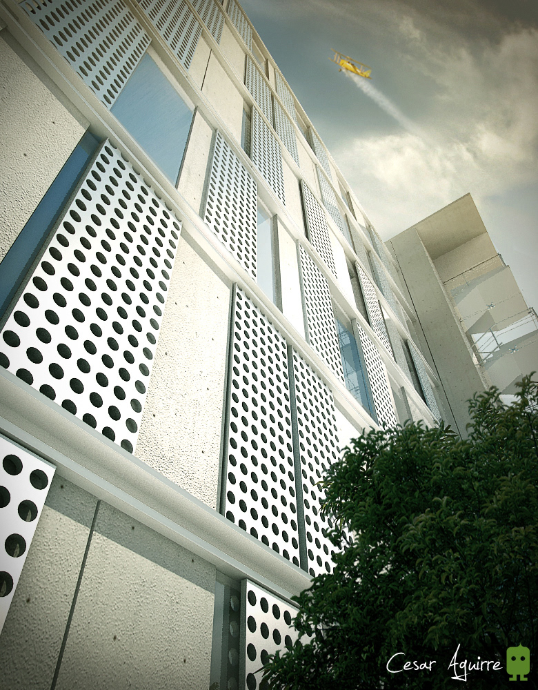 hotel  ONE  versalles  architecture  visualziation  3d