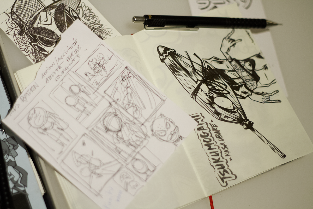 sketch art pen notebook doodle Character design