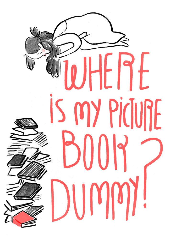 Picture book dummy comics lettering ink Auto bio